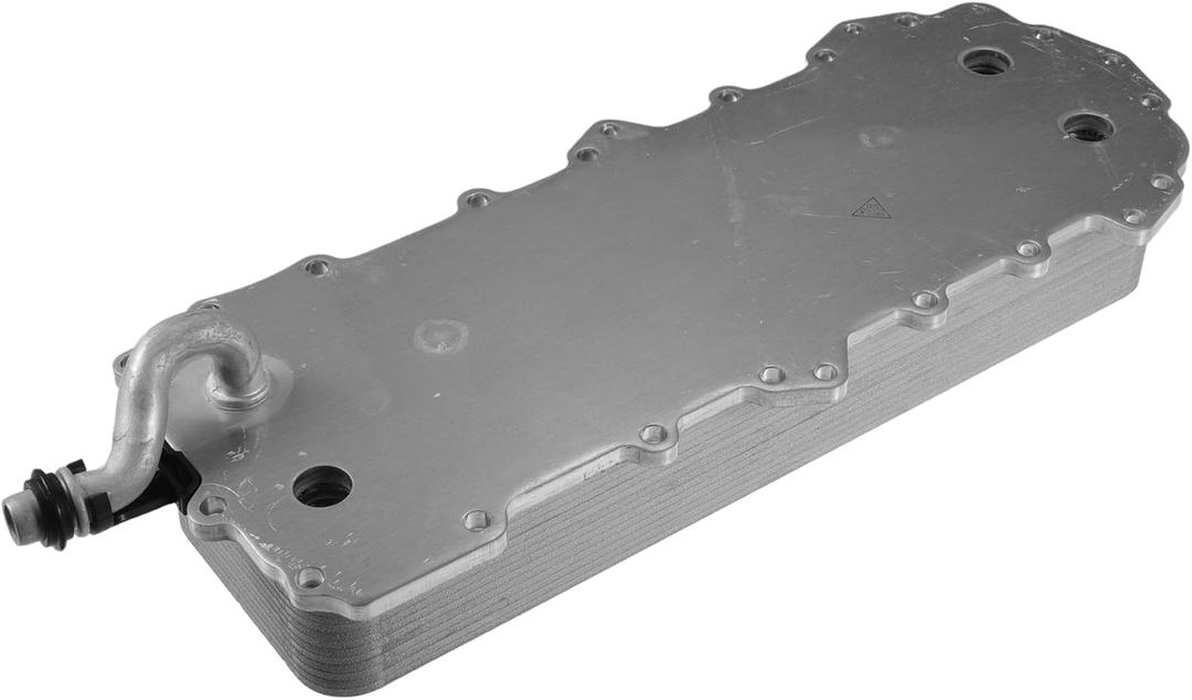 Engine Oil Cooler Compatible for Land Rover Range Rover Sport 2010-2019, Durable Aluminum Alloy Silver Tone Transmission Oil Cooler