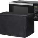 FlexiDapt Microwave Oven Cover, Universal Waterproof Shield for Countertop Appliances in Home, Garage, and Office, Black