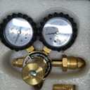 RX WELD Nitrogen Regulator with 0-800 PSI, CGA580 Inlet, Delivery Pressure Equipment Brass Inlet Outlet Connection Gauges with Refrigeration Hose