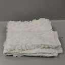 MIULEE Cream White Throw Pillow Covers Christmas Snowflakes Decorative Pillow Covers 20x20 Inch Soft Plush Faux Wool Pillow Covers Set of 2 Farmhouse Couch Pillows Home Decors for Sofa Livingroom Bed