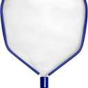 Aluminum Swimming Pool Leaf Skimmer with Fine-Mesh Net for Inground and Above Ground Pools