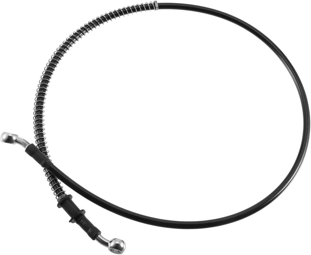 ACROPIX 100cm AN3 M10 Car Hydraulic Brake Line Oil Hose Pipe Fitting 28 28 Stainless Steel for Car Motorcycle Dirt Racing Bike Black Car Parts