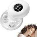 sunvito Sleep Earbuds Bluetooth 6.0, Mini Invisible Silicone Sleep Earbuds for Side Sleepers, Noise Blocking Sleeping Headphones, Hidden Earbuds with LED Display for Small Ears, Sleep & Relax (White)