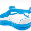 Paddling Pool for Kids Inflatable Swimming Pool for Adults and Kids with Seats Large Fun Lounger