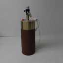 Brown PU Leather Table Lamps for Living Room