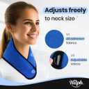Hilph Refillable Neck Ice Pack Wrap, Wearable Ice Bag for Neck Pain Relief & Cooling, 2 Hours Long Lasting Cold Therapy for Muscle Relief, Hot Flashes, Summer Heat, Headache, Migraine, Injuries