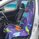 Car seat Cover Towel Front Seats for Beach Swimming, Sports, Camping,Yoga, Sweating. car seat Towel Easy to Clean, Protect from Damage by Sweat, Pets, and Scratches (Dinosaur, 1 Pcs)