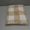 Encasa XO Kitchen Dish Towels Set | Beige | Waffle Weave and Flat Hand Tea Towel | 28"x18" | Quick Drying Reusable Cotton Washcloths | Multipurpose Lightweight Dishcloths Set of 6