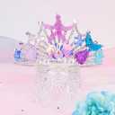 YARIEW Mermaid Crown Mermaid Birthday Decorations Tail Fish Scales Seashell Hair Accessories for Women and Girls Mermaids Tiara