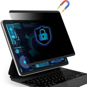 Magnetic iPad Mini 6 Privacy Screen Protector 8.3 inch 2021, FILMEXT Removable & Reusable Anti Glare Anti Blue Light Spy Filter, Anti Scratch Screen Protector for iPad Mini 6th Generation [Landscape