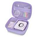 Hikkon Camera Case Compatible for ESOXOFFORE/Upgrade/Dylanto/Yehtta/HiMont/CAMCLID Kids Instant Print Camera Toy,Portable Digital Camera Storage Holder Organizer Bag (Case Only) - Purple