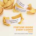 Soeos Fortune Cookies, Approx 96 Count, Vanilla Flavor, Fortune Cookies Individually Wrapped Bulk, Individually Packed Crisp Cookies with Fun, Traditional Chinese New Year Fortune Cookie