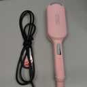 Curling Iron Hair Crimper Waver - TYMO ROVY Beach Waves Curling Wand, Ionic Deep Waver Hair Curler Tool with Ceramic 3 Barrel for Women, Dual Voltage, Anti-Scald, Easy to Use, Pink, 1.25 Inch