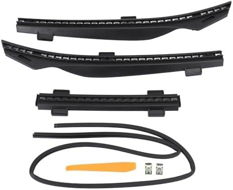 Grcfumo Engine Hood Rainproof Strip, Front Hood Weatherstrip Rubber Seal Protector, Easy Installation Seal for Protect The Rain and Dust Front Hood (Sectional Type)