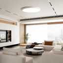18 Inch Round LED Ceiling Light with Triac Dimming & 3 CCT Options (3000K/4000K/6500K) - 36W Super Slim Flush Mount Panel for Bedroom, Kitchen, Hallway, Garage & Office