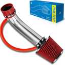 PHILTOP Cold Air Intake Kit for INFINITI G35 2003-2006, FX35 2003-2006, for Nissan 350Z 2003-2006 3.5L V6 (Red)