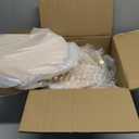 Bokon 6 Pcs Crystal Gold Cake Stand Round Dessert Cupcake Holder Metal Stand Table Cake Pedestal with Crystal Pendant and Wedding Bead Dessert Cupcake Pastry Display Plate for Wedding Birthday Party