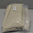 ChrisDowa Small Window Curtains for Kitchen and Bedroom - Grommet Short Thermal Insulated Room Darkening Curtains (2 Panels, Beige, 42 x 36 Inch)