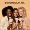 High Speed Hair Dryer 110000 RPM with 1 Billion Plasma Ions, Ionic Blow Dryer Frizz Free Fast Drying with Magnetic Diffuser for Curly Hair, Low Noise Lightweight Thermo Control Hair Dryers for Women