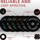 Fitvids 2-Inch Olympic Bumper Plates, Perfect Weight Plates for Weightlifting and Strength Training