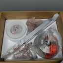 42 Inch Ceiling Fans with Lights and Remote, Brushed Nickel Flush Mount Low Profile Ceiling Fan for Bedroom, Living Room, Patio, Dimmable 6 Speeds Noiseless Reversible, ETL Listed