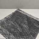 MADIZZ Set of 2 Super Soft Velvet Decorative Throw Pillow Covers 20x20 inch Grey Square with Texture Luxury Style Cushion Case Pillow Shell for Sofa Bedroom