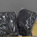 Newwiee 8Pcs Patio Cushion Covers Stretch Outdoor Cushion Cover Replacement for Patio Furniture Sofa Couch Slipcovers, Soft Flexibility Washable Furniture Protector(Waterproof Pure,Black)