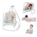 Ingenuity SimpleComfort Piano Playtime 4-in-1 Baby Swing & Rocker, Soothes & Grows with Baby, Rotating Seat Swings in 3 Directions, 6 Speeds & 12 Melodies, Removeable Rocker Seat, 0 Months to 2 Years