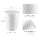 Monarch Abode Metal Bathroom Trash Can Waste Basket for Bedroom, Office Desk, & Dorm, Hand Hammered, Durable Decorative White Small Trash Can Bathroom Garbage Bin Wastebasket