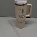 Bride To Be Gifts: Bridal Shower & Bachelorette Stainless Steel 40 oz Tumbler Cup with Handle, Lids & Straws