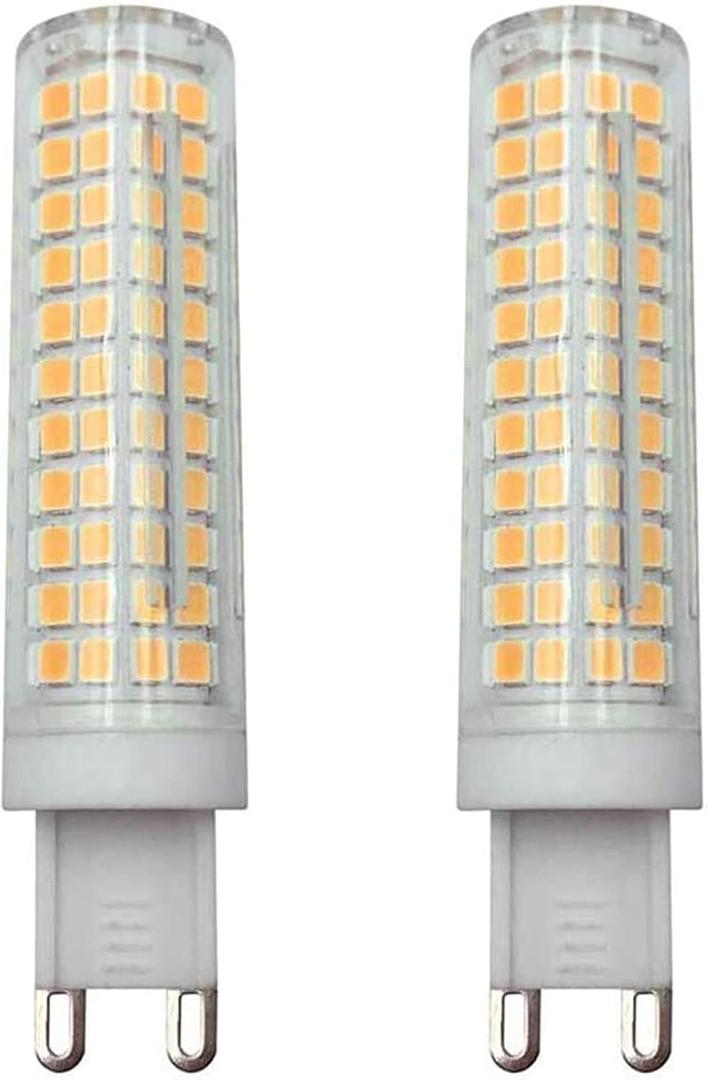 Lxcom Lighting G9 LED Corn Bulb Dimmable 2 Pack 15W LED Bulb 120 Watt Equivalent Bulb 136 LEDs Warm White 3000K G9 Bi-Pin Base 1500LM for Home Lighting