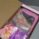 76 Pcs Doll & Convertible Car Playset,Included 11.5 In Dol-l,Car,Princess Dresses,Fashion Dresses,Casual Clothing,Swimsuits,Bags,Shoes,Doll Playset,Doll Dress up Toys for Girls Kids Toddlers Gifts