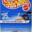 Hot Wheels 1997 First Editions Series #5 of 12 Cars, Pink '59 Chevy Impala on Square Card
