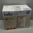 bella 4Qt Slim Air Fryer, Fits-anywhere Kitchenware, EverGood Ceramic Nonstick Coating, Adjustable Temperature, 6 Preset Cooking Options, 60 Min Auto Shutoff w Audible Tone, 3.3lb Capacity, Oatmilk