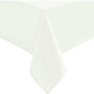 Hiasan Small Tablecloth for Square Tables - Waterproof and Spillproof Washable Fabric Table Cloth for Dining Room Kitchen Party (Ivory, 40 x 40 Inch)