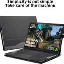 Laptop Cover for HP OMEN 16 16.1"(16t-k000/ 16t-b100/16-n0797nr/16zn000/16-k0797nr/16zn000) PU Leather Detachable Cover (16.1-Gray)