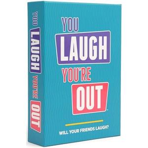 You Laugh You're Out A Party Game with Hilarious Charades Family Card Games for Adults & Kids, 125 Prompt Cards Fun Card Games for Family Game Nights, Gatherings, & Parties Ages 14+