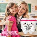 2 x Funny Teacher Appreciation Gifts,Dental Hygienist Assistant Gifts for Women,Clinical Instructor Mentor Appreciation Gift,National Dentist Day Decor,Handmade Crochet Tooth Doll for Student Graduation