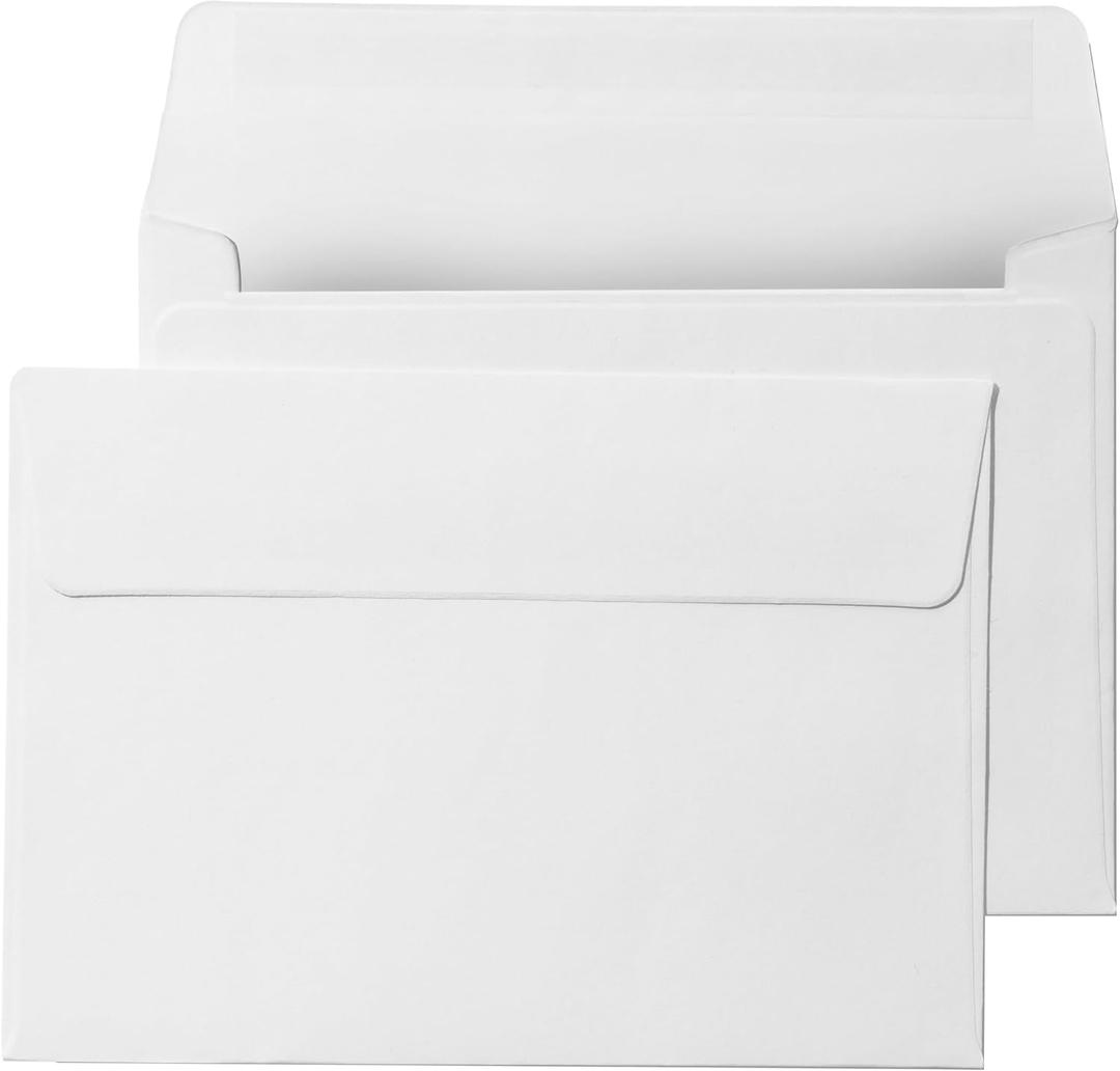 Pack It Chic - 3 5/8 X 5 1/8 (110 Count) A1 White Envelopes Self Seal for RSVP Cards, Thank You Notes, Invitations, Announcements, Gift Cards, and Notecards