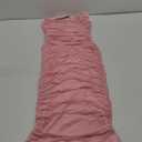 BEAGIMEG Women's Sexy Bodycon Sleeveless Ruched Mesh Club Party Midi Dress (Medium, Pink)