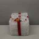 Christmas Lighted Gift Boxes Decorations Set of 4, 2.8Ft Stackable Christmas Nesting Boxes Battery Operated with Timer for Home and Party Decoration