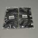 2 x BIAJIYA Card Holder for Back of Phone, Pouch Silicone Wallet Sleeve Pocket Stick-on ID Credit Card for All Smartphones (Black*5)