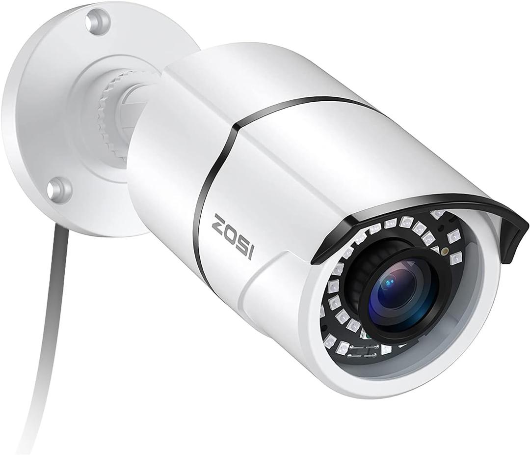 ZOSI 2MP 1080p Security Camera,4-in-1 TVI/CVI/AHD/CVBS Surveillance Bullet Camera Indoor Outdoor,Night Vision,Work for 960H,720P,1080P Analog CCTV DVR