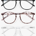 IBOANN Iconic Blue Light Glasses for Woman - Computer Glasses 99% Blue Light Blocking - Anti Eyestrain & UV Glare Protection