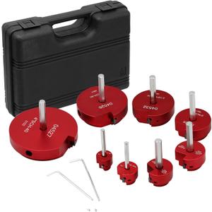 8Pcs PVC Pipe Reamer, Plastic PVC Pipe Fitting Reamer Plumbing Tools Kit Fit into Standard 1/2" Drills PVC Pipe Reamer Tool Contains PPR75, PPR100, PPR125, PPR150, PPR200, PPR250, PPR300 and PPR400