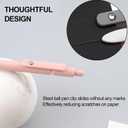 3 x 5 PCS Gel Pens Kit, 0.5 mm Fine Point Premium Retractable Ballpoint, Smooth Writing, Aesthetic, Cute, For Women, With 10 PCS Original Refills