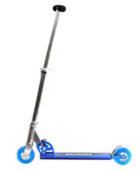 Heavy-Duty Kids 3-Wheel Scooter  Adjustable Height Handlebar, Sturdy Metal Frame, Non-Slip Deck, Foldable, for Ages 2+ (110 lbs Capacity) (Blue)
