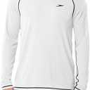Speedo Men's UV Swim Shirt Long Sleeve Loose Fit Easy Tee, M