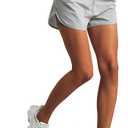 M MOTEEPI Womens High Waisted Workout Athletic Shorts 2 in 1 Active Running Gym Shorts with Spandex Liner Pockets Grey X-Small