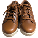 Deer Stags Boys' Kane Dress Fashion Sneaker -Dark Tan/Cream - 2 Little Kid Medium